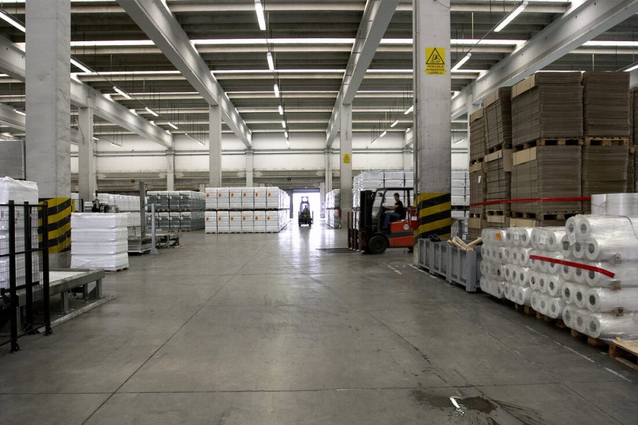 a picture of a large warehouse